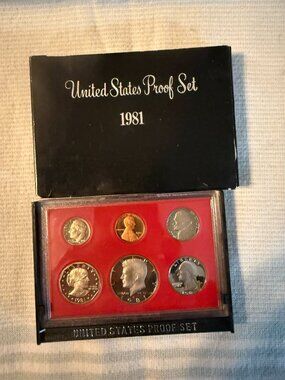 1981 Clad Proof Set U.S. Mint Original Government Packaging OGP